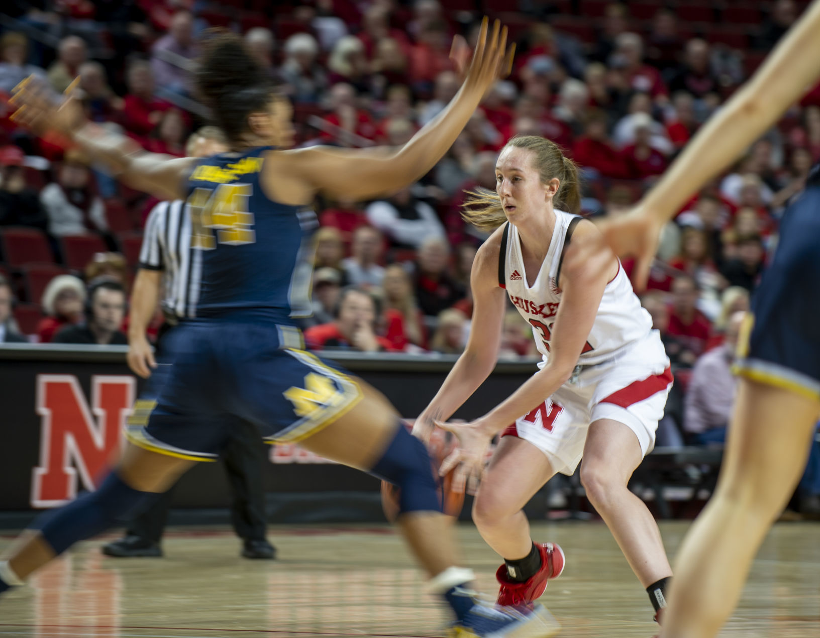 Nebraska vs. Michigan women's basketball, 1.19
